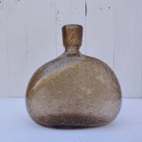 Bubbled glass bottle, Bendor glassware.