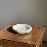 Large white and earthenware ceramic dish