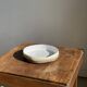 Large white and earthenware ceramic dish