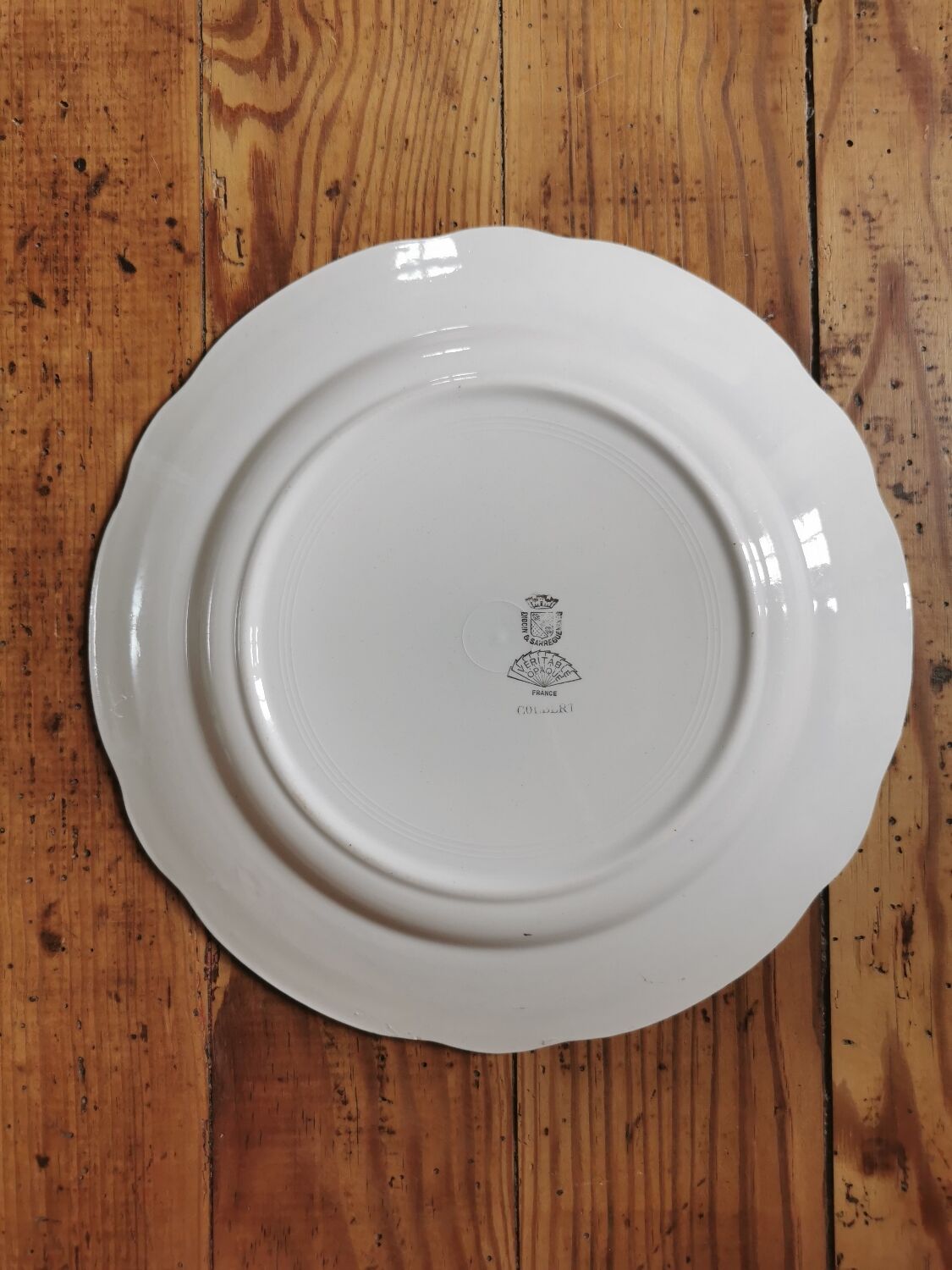 Vintage flat plates Digoin, Colbert