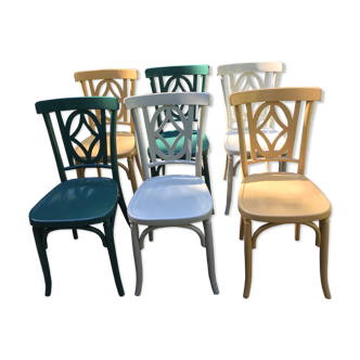 Lot of 6 vintage Baumann chairs