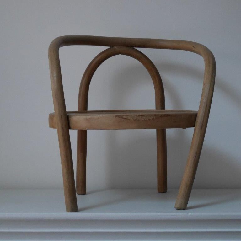 Fauteuil enfant bois courbé - Luterma