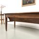 Farm table, old solid oak dough trough, France, around 1920.