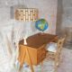 Bureau pieds compas