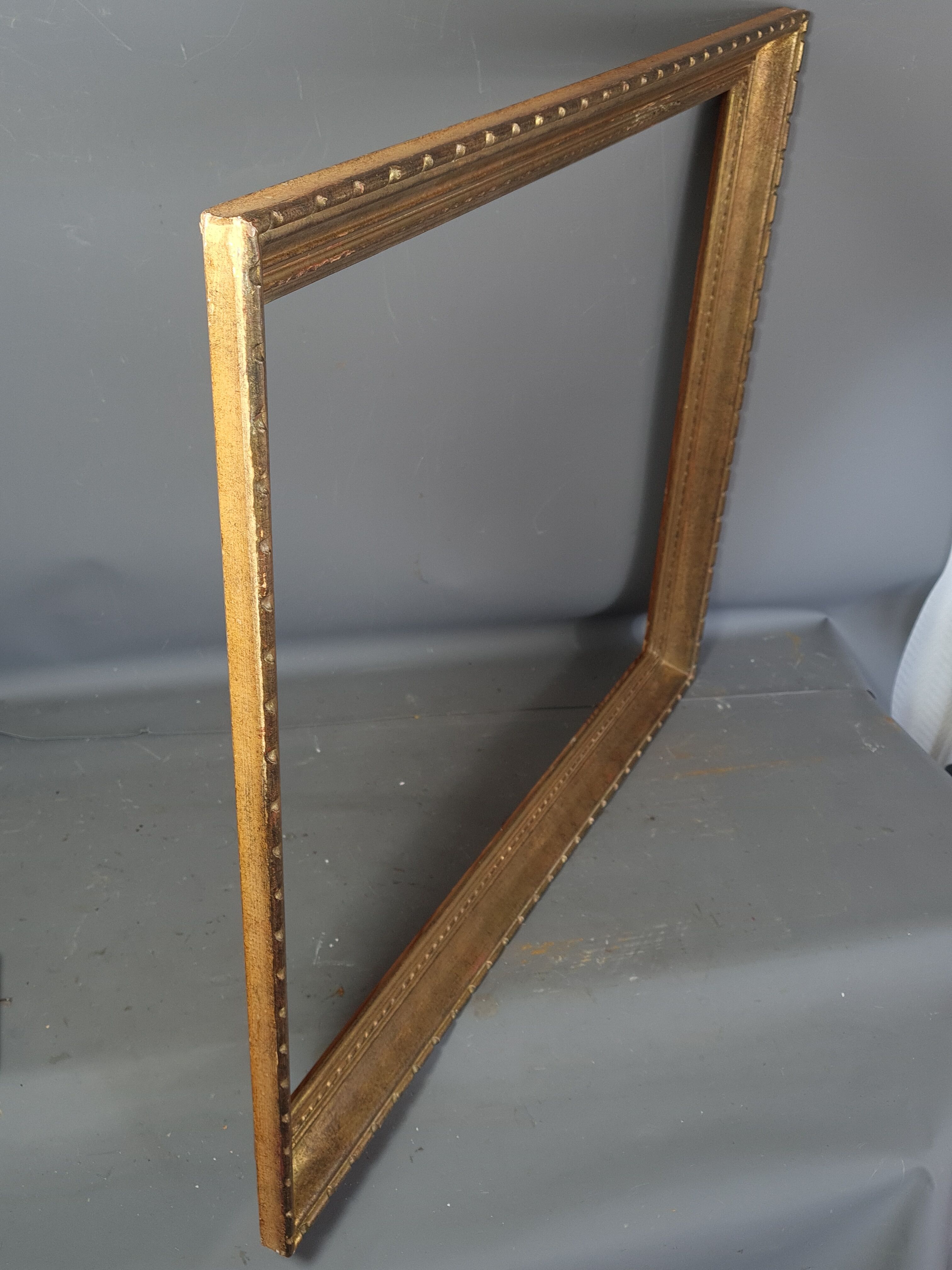 Frame 1930-1950 gilded wood gold leaf 80x68 cm foliage 70x58 cm SB