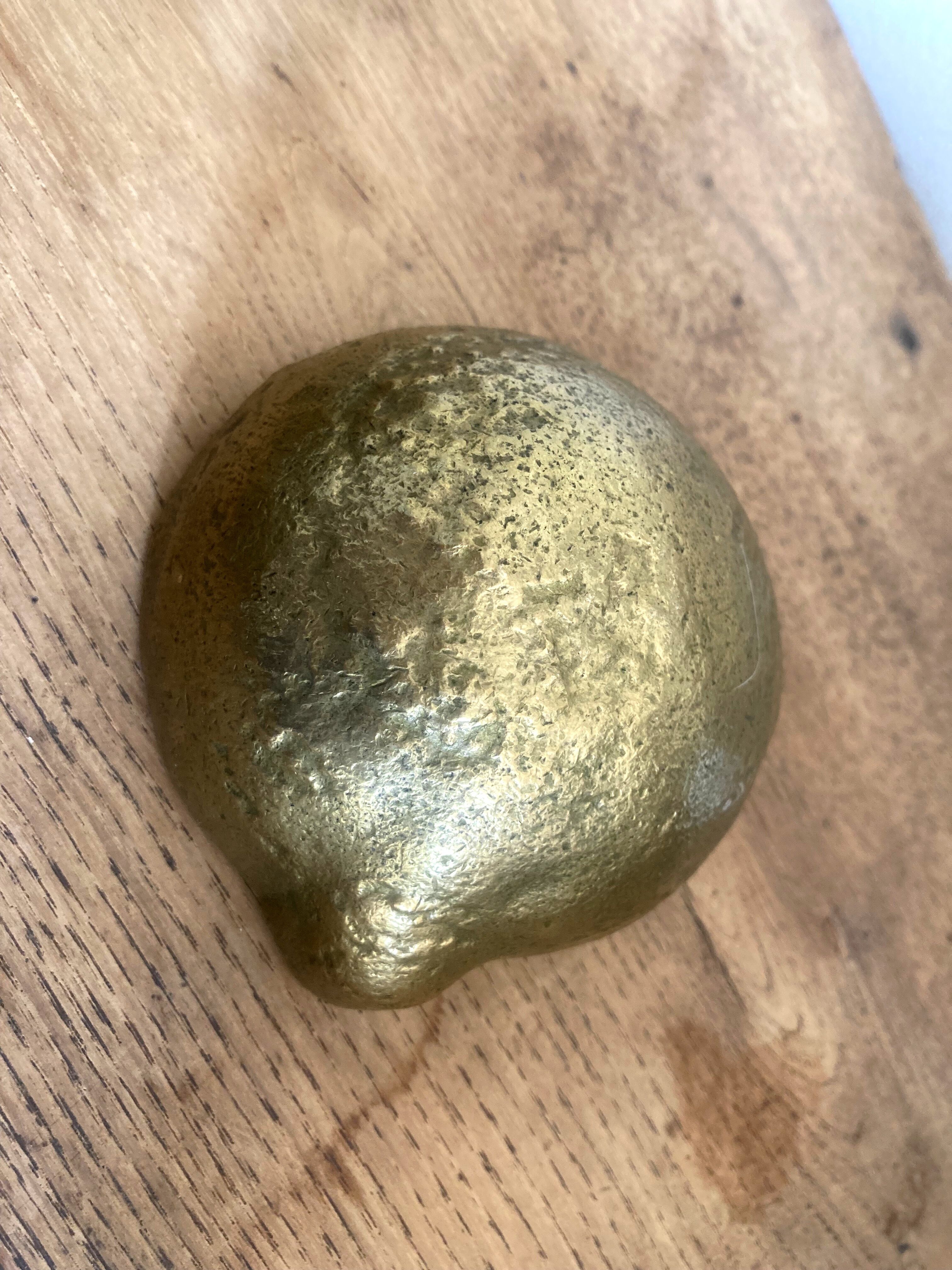 Empty bronze pocket or cup - old foundry ladle head