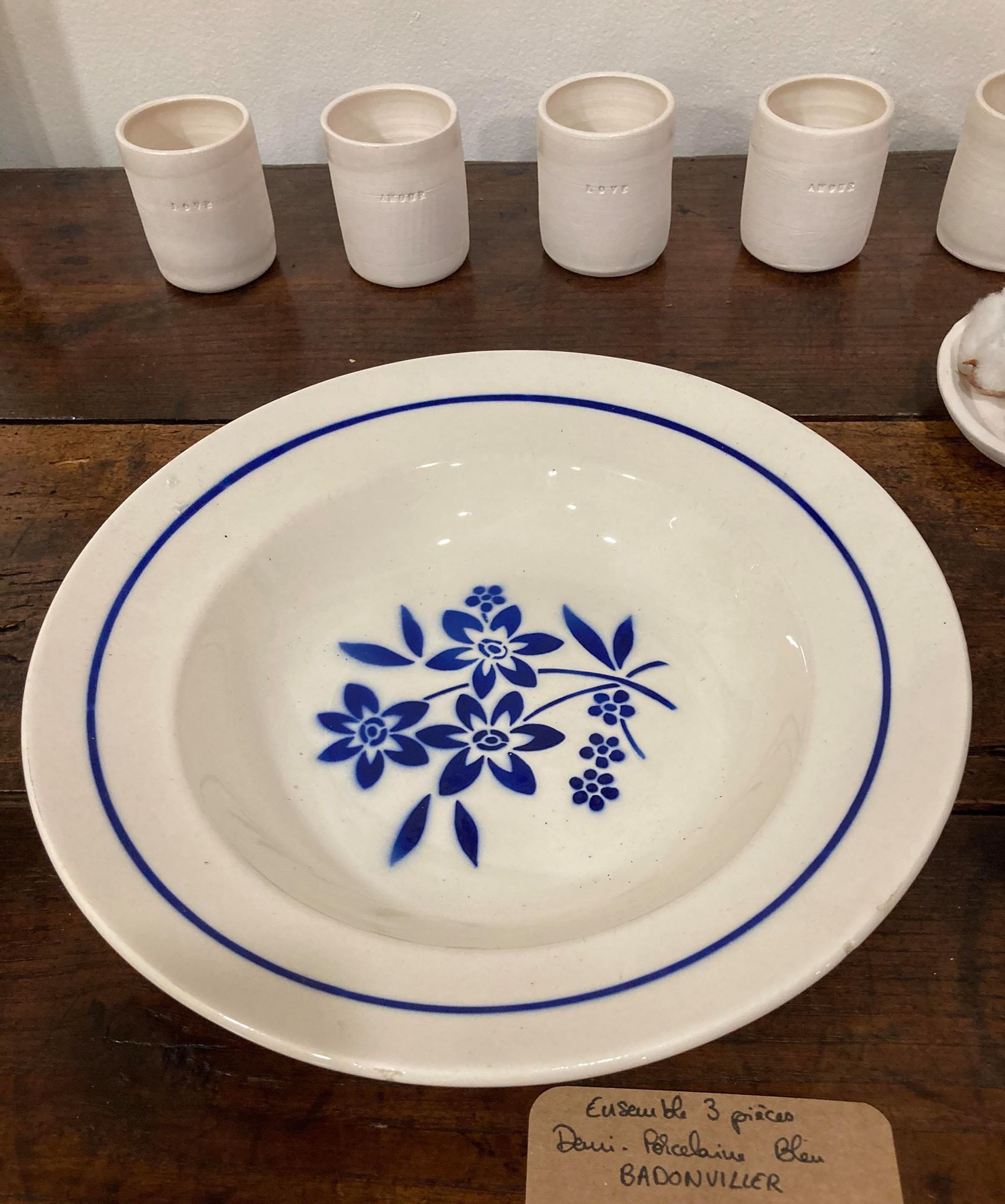 Lot 3 pieces Badonviller