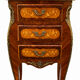 Louis XV bedside tables with floral marquetry
