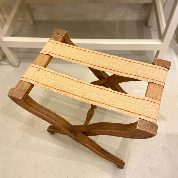 Old hotel luggage installation