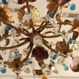 Crystal ceiling lamp. Spain, 1960s.