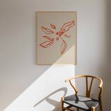 Botanical illustration giclee print, 50x70