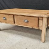 Scandinavian pine 4-drawer coffee table