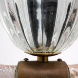 Art Deco Chandelier attributed to Barovier & Toso, Murano Glass, 1940s