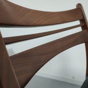 Lot of 6 vintage skai Scandinavian chairs 60s/70s