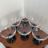 Set of 12 retro dessert cups