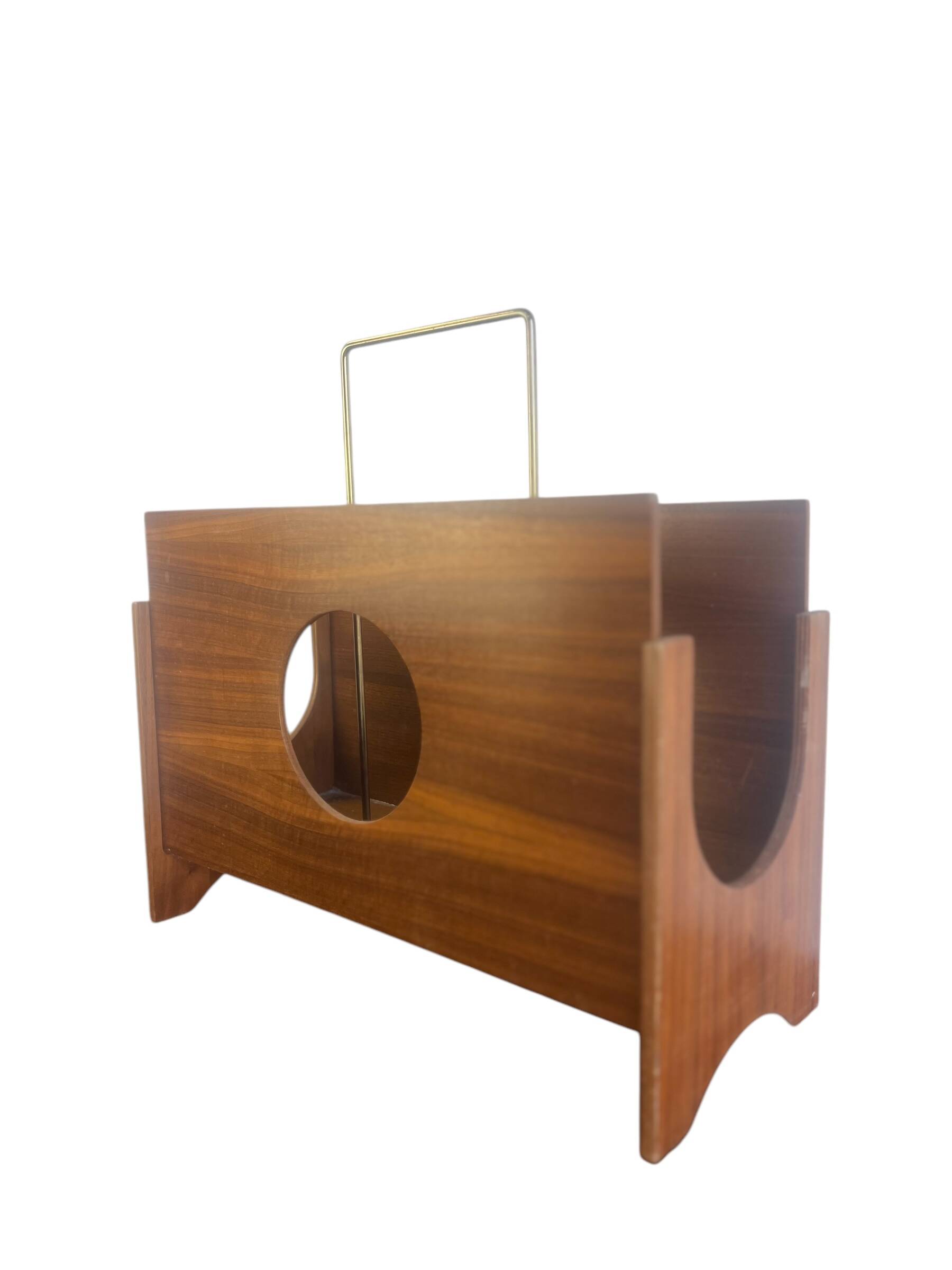 Vintage wooden magazine rack/magazine rack