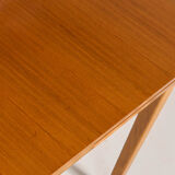 Vintage Scandinavian style dining table, side extensions