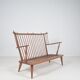 Mid-Century Scandinavian armchair with bars, 1950s