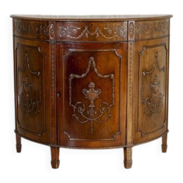Oak cabinet in English Empire style, late 19th century.