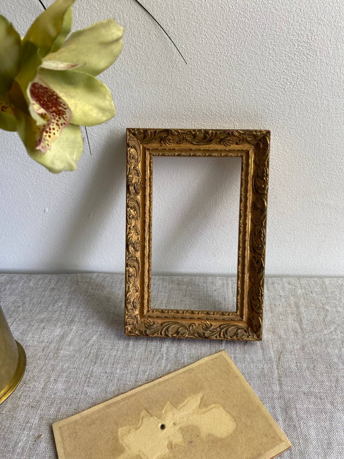 Small gilded wooden frame