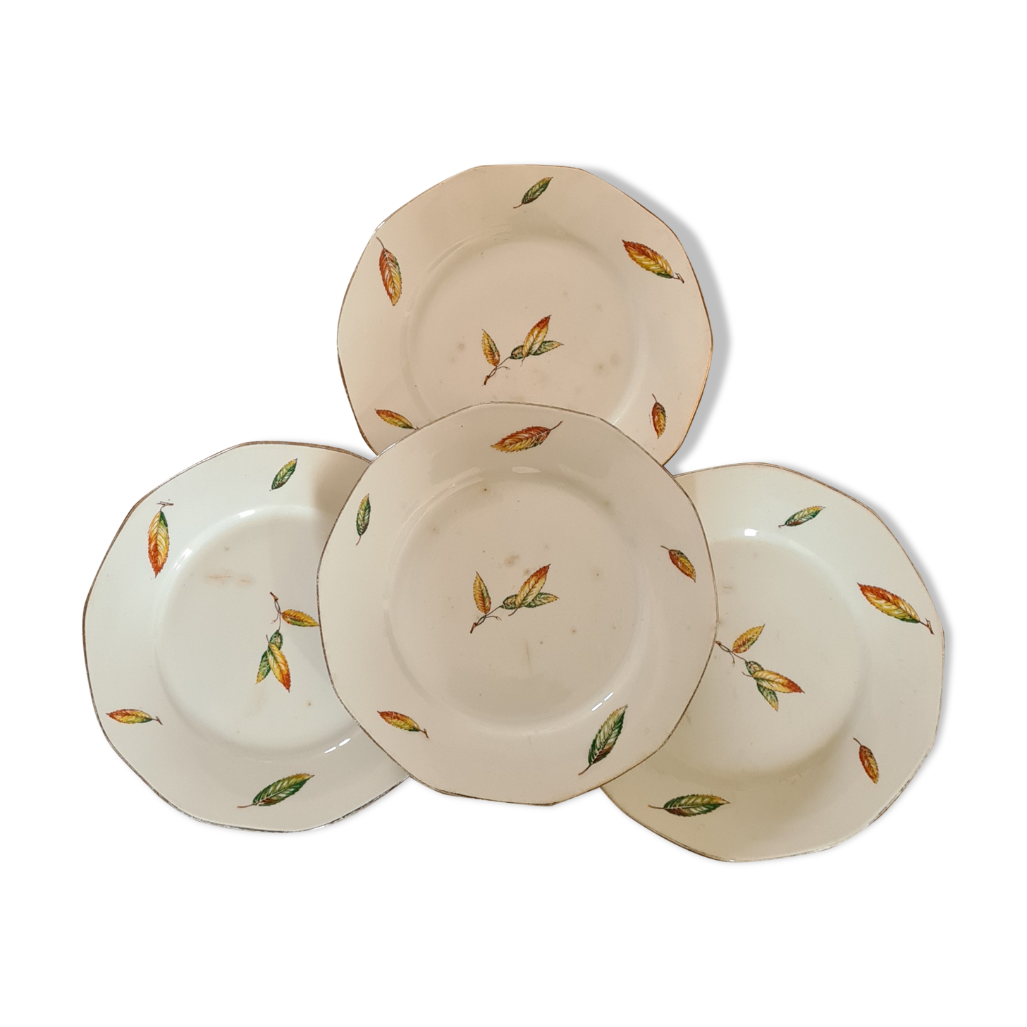 Flat plates opaque porcelain Digoin