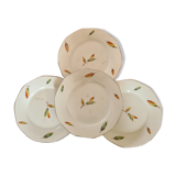 Flat plates opaque porcelain Digoin