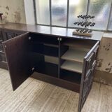 Brutalist sideboard attributed to De Coene, 1970s