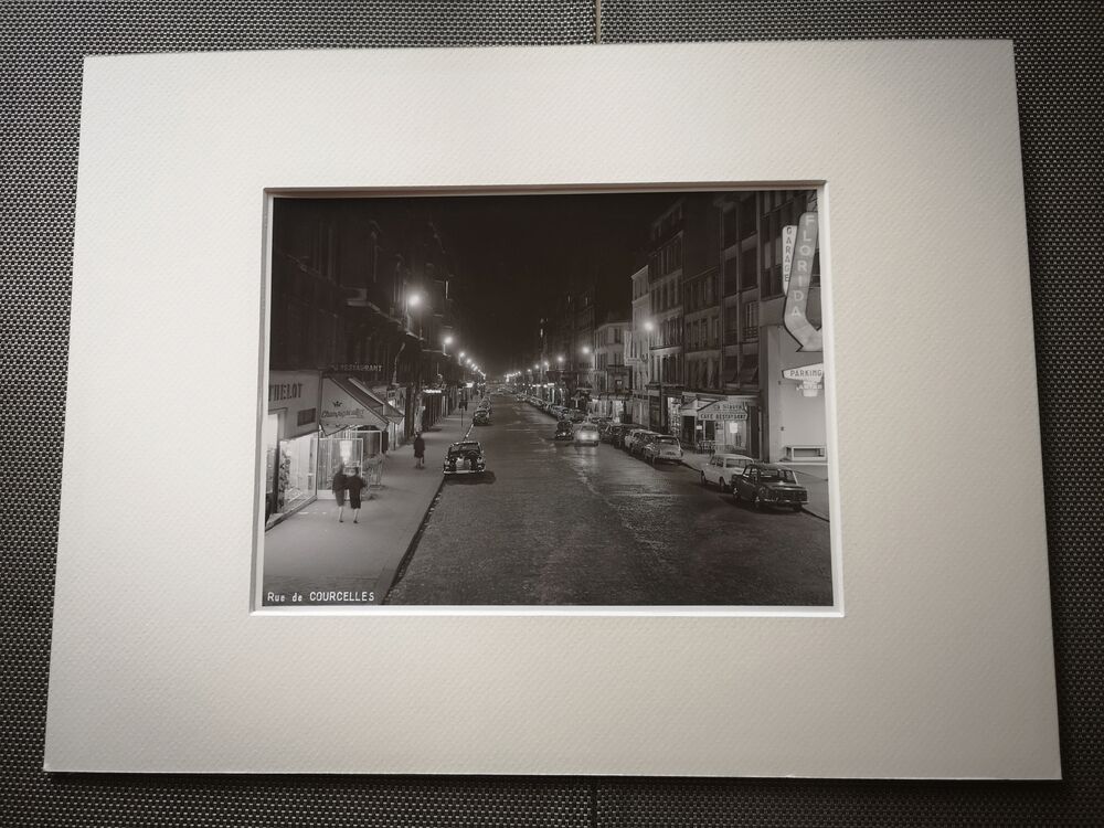 Photograph 18x24cm - Old black and white silver print - Rue de Courcelles - 1950s-1960s