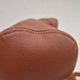 1970s, Scandinavian design, lounge chair, original condition, leather, bent wood.