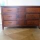 Commode longue–3 tiroirs -style colonial–Teinte acajou