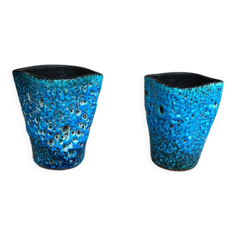 2 vases céramique vintage Les cyclopes