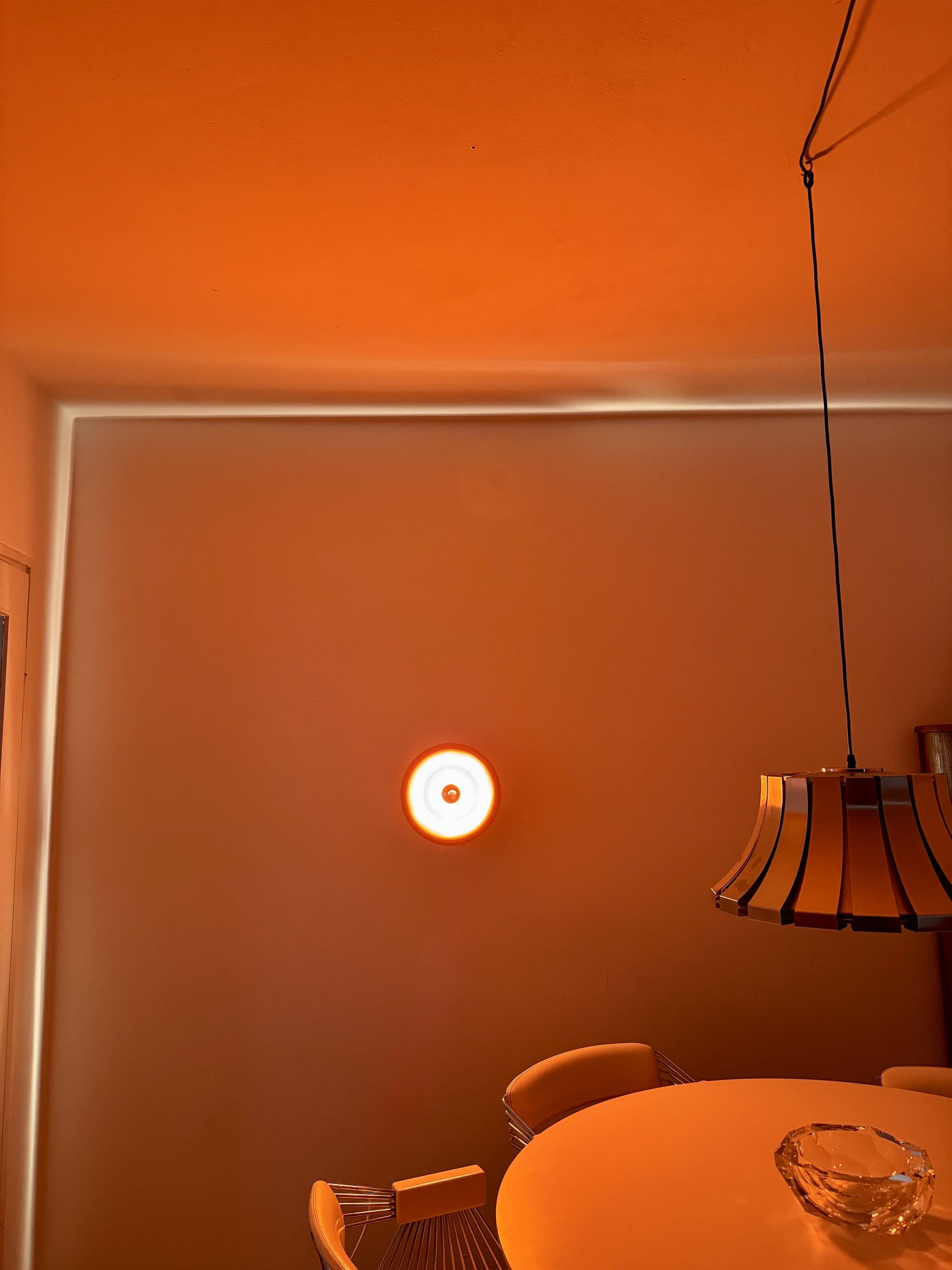Set of 3 1970s XL Ufo Wall or Ceiling Lamps from Staff