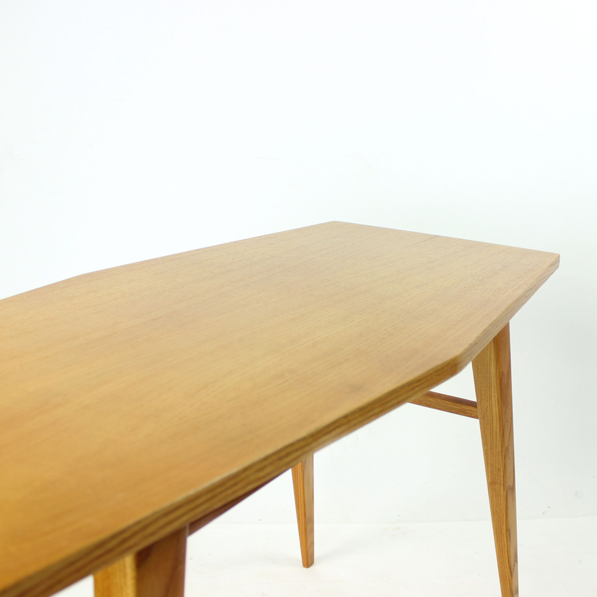 Mid Century Coffee Table In Oak, Czechoslovakia 1960s