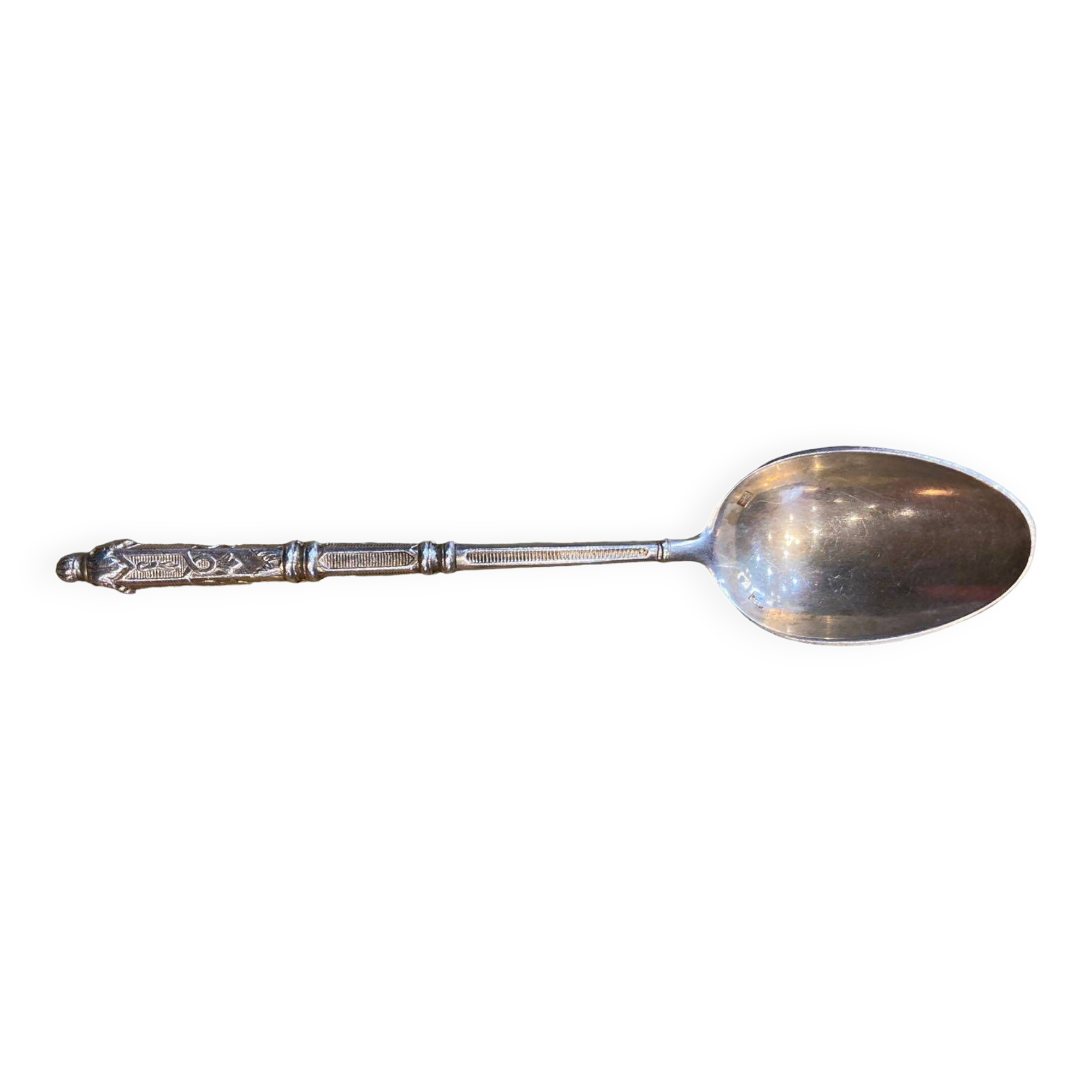Small silver metal spoon