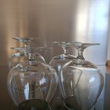 4 crystal Cognac glasses