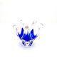 Hospodka Chřibská Crystal Bohême Blue Cobalt and Opaline Cup Circa 60