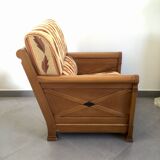 Jacques Leleu - Paire De Fauteuil En Merisier