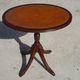 Small side table with an oval top in English style.