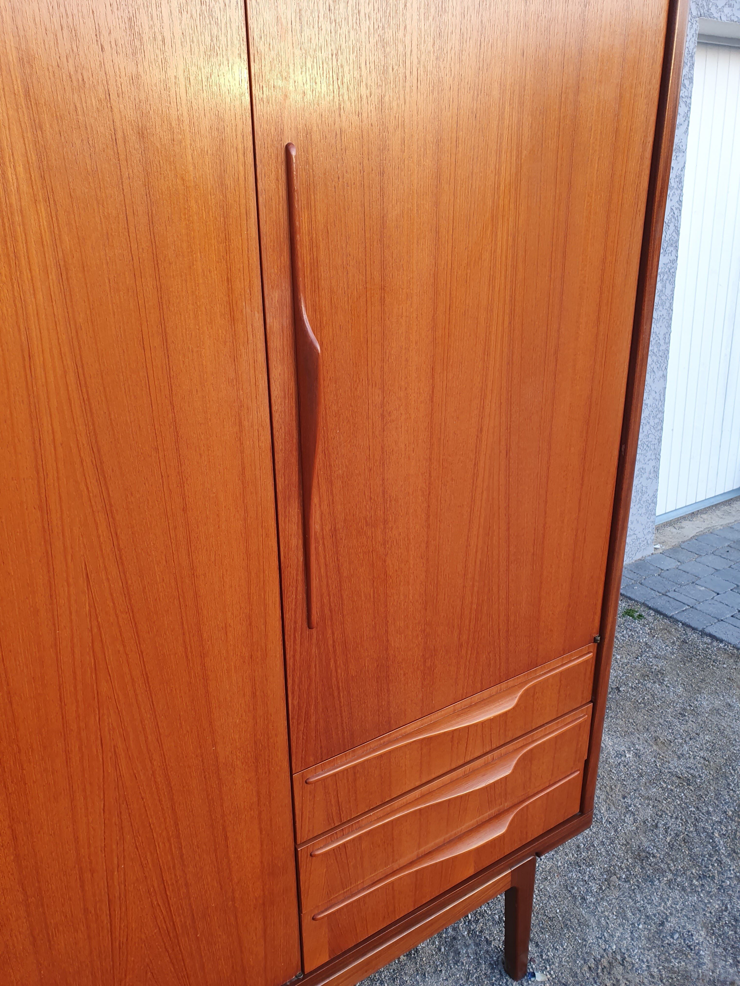 Vintage Scandinavian teak wardrobe