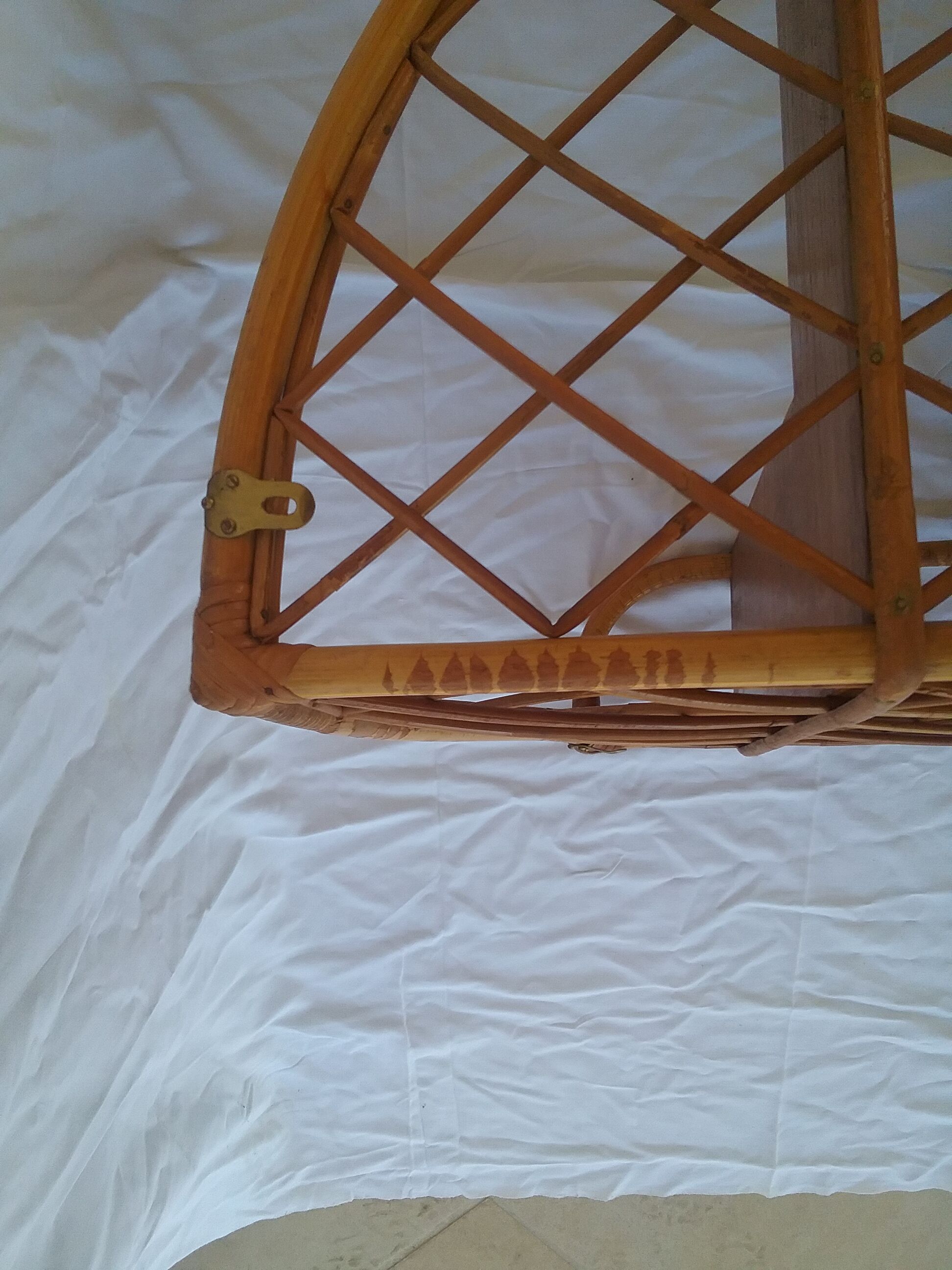 Rattan shelf