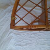 Rattan shelf
