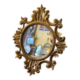 Miroir Napoléon III en bois sculpté