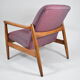 Original armchair GFM-64, 1960s, designer E. Homa, blue orange purple
