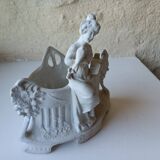 Flower girl/Vase Lady with a bird