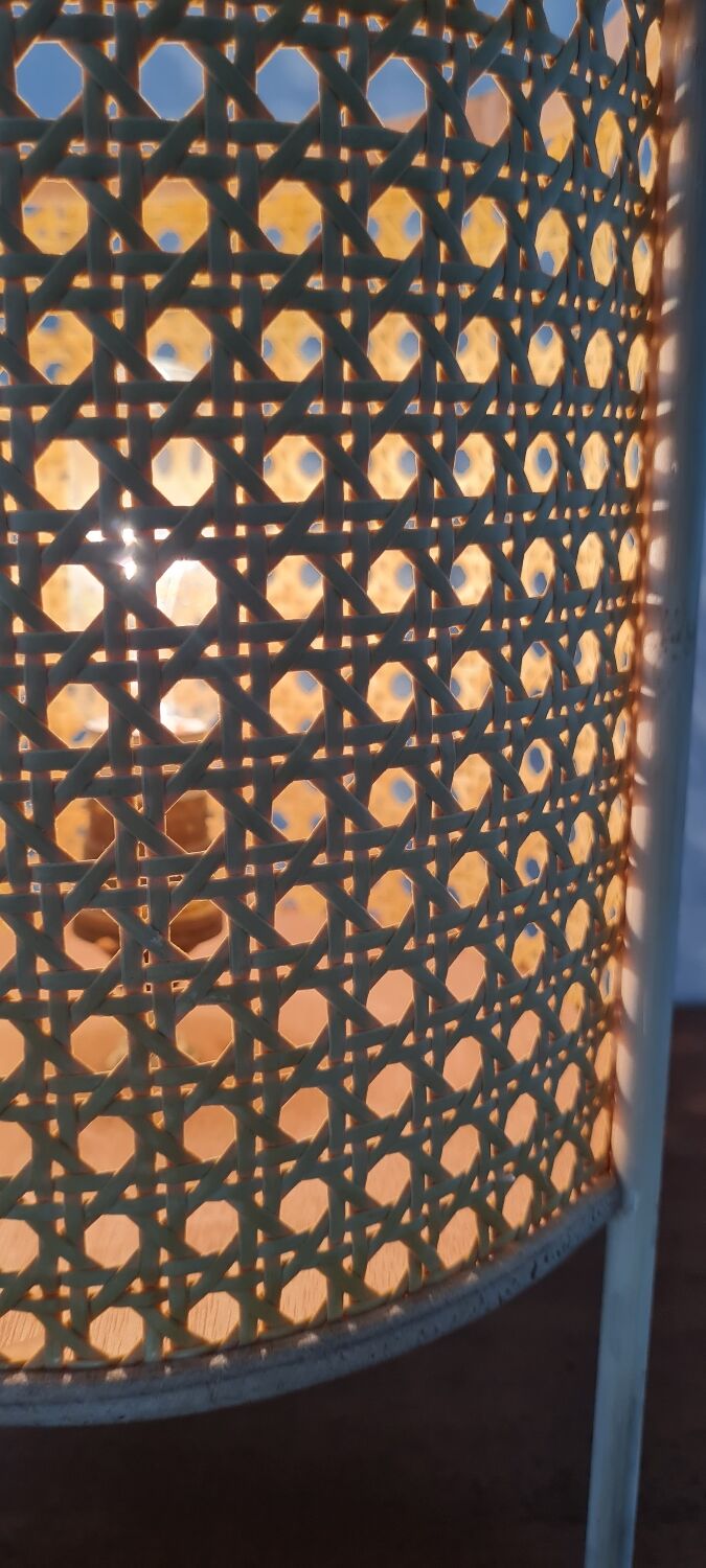 Rattan table lamp and canning