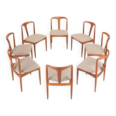 Chaises de salle à manger Juliane par Johannes Andersen pour Uldum Mobelfabrik, années 1960, ensemble de 8