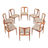Juliane dining chairs by Johannes Andersen for Uldum Mobelfabrik, 1960s, set of 8