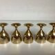 Cinq coquetiers en laiton