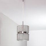Mid Century Modern Textured Crystal Kaiser Chandelier , Germany 1960
