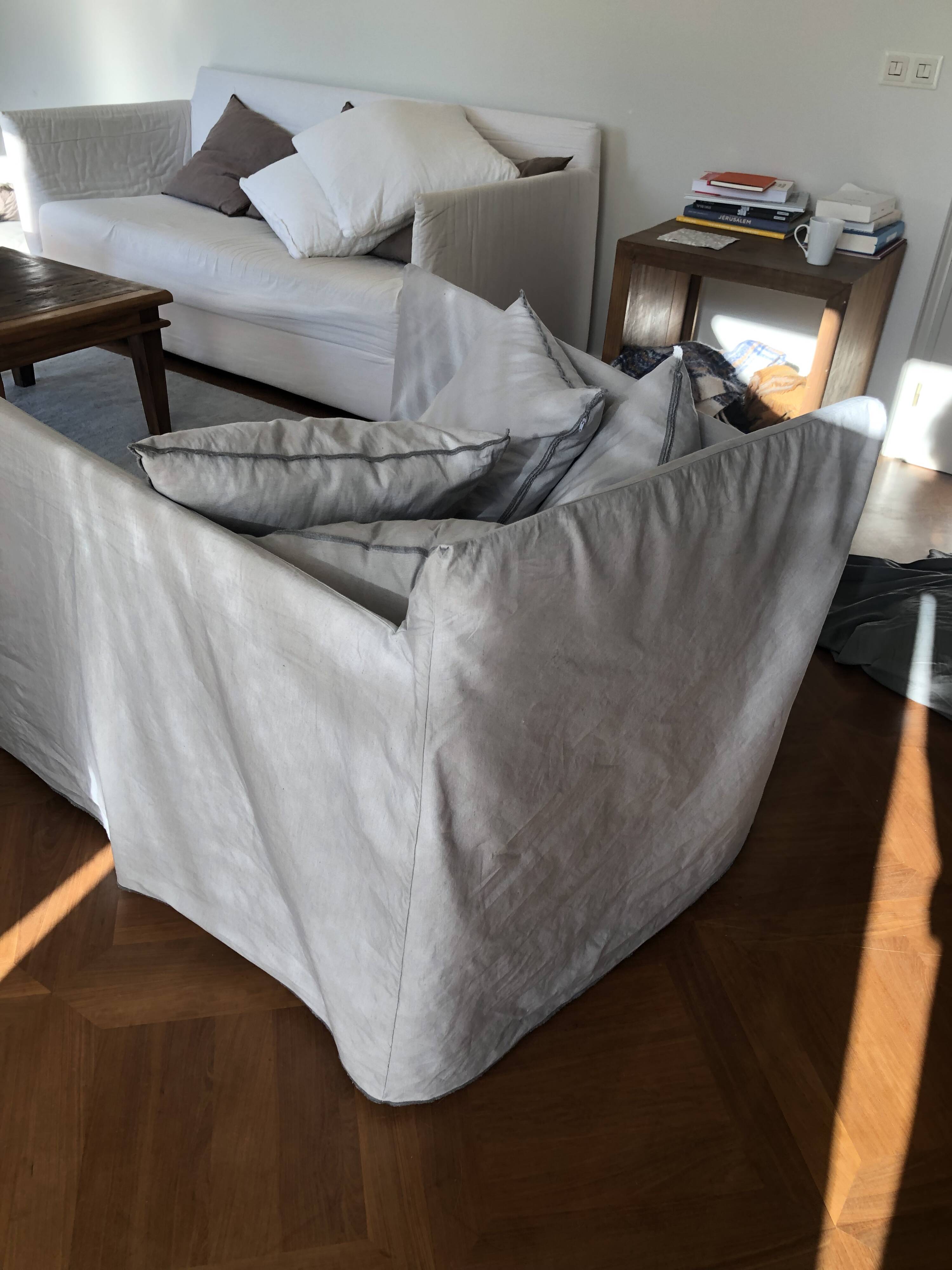 Ghost Armchair 01 Gervasoni glacier blue